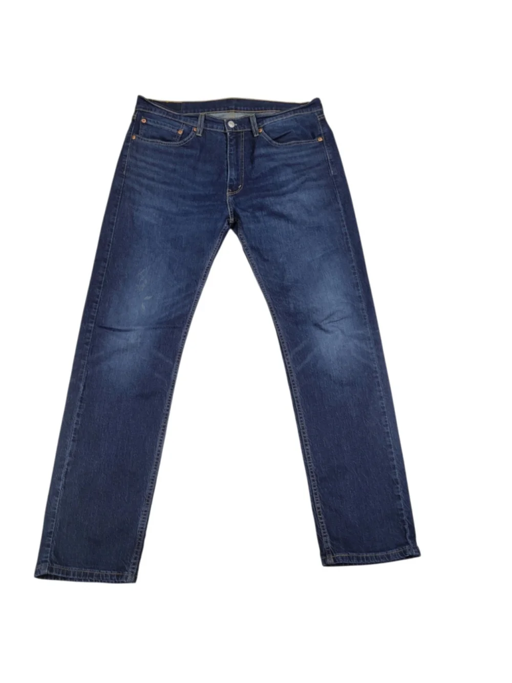 Levi's 505 Relaxed Straight Blue Jeans Size 35/32 Men's Pre-owned Condition